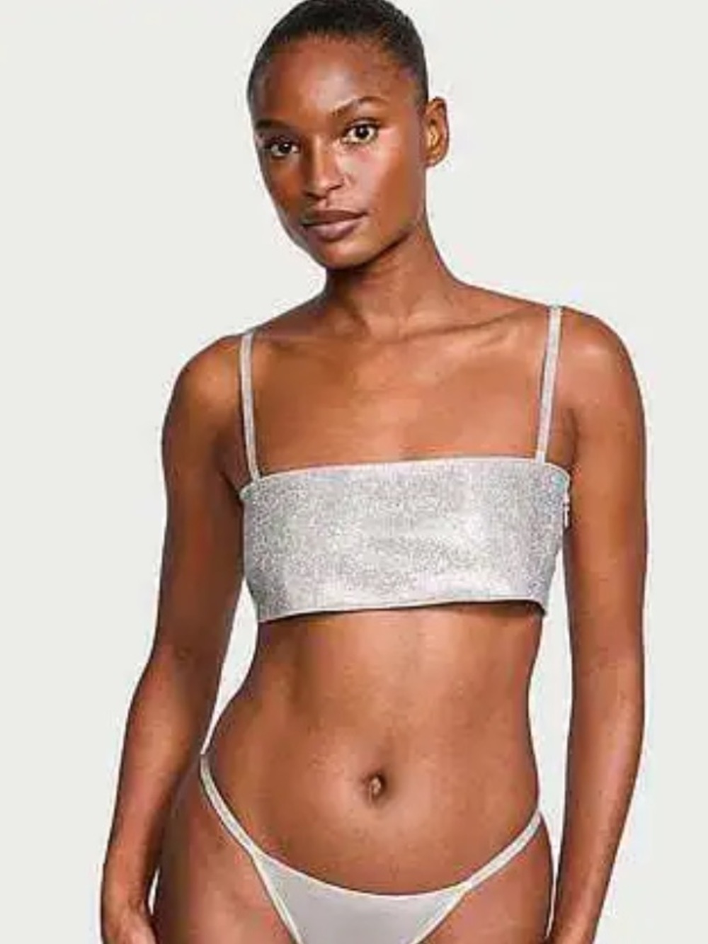 NEW! Victorias Secret Very Sexy Shine sparkly bandeau bra